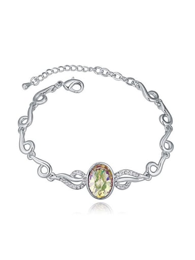 Fashion Oval austrian Crystal Alloy Bracelet