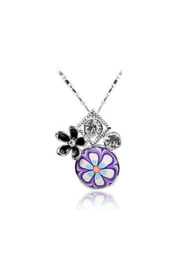 custom High-quality Flower Shaped Polymer Clay Necklace