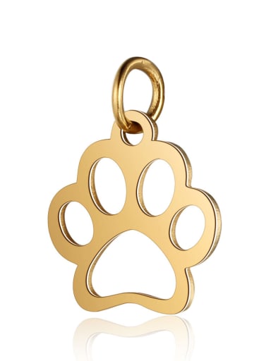 custom Stainless Steel With Gold Plated Fashion Dog Charms