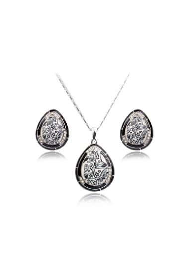 High-quality Water Drop Polymer Clay Two Pieces Jewelry Set
