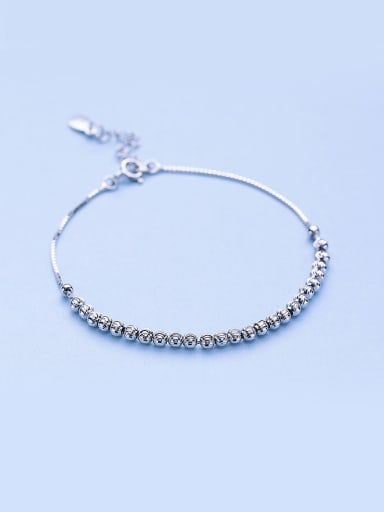 Women  925 Silver Bead Bracelet