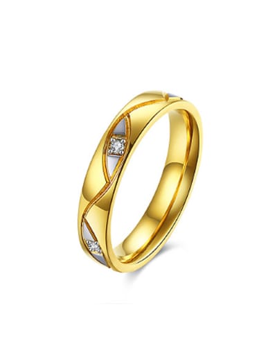 Fashion Zircon Gold Plated Ring