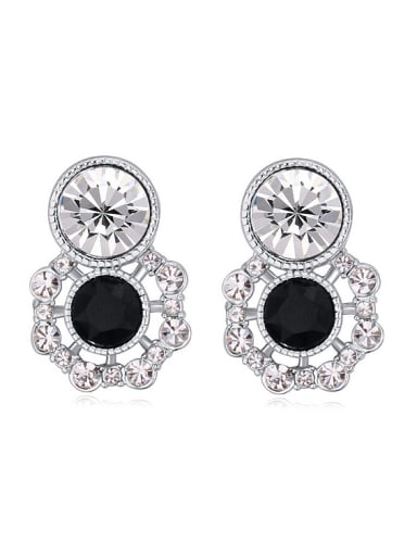 Fashion Shiny austrian Crystals-covered Alloy Earrings