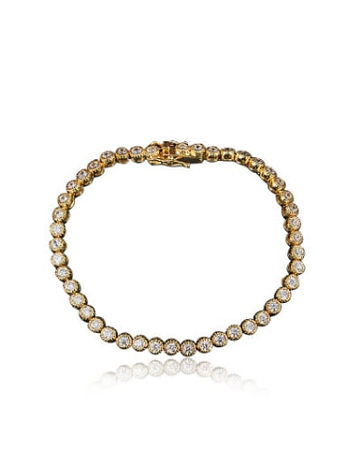 Delicate 18K Gold Plated Zircon Women Bracelet