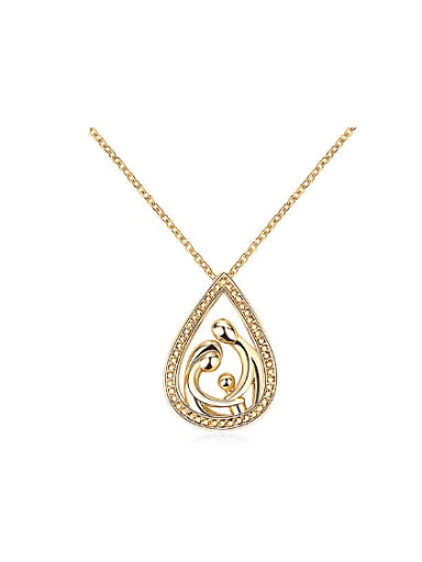 18K Gold Plated Creative Water Drop Shaped Necklace