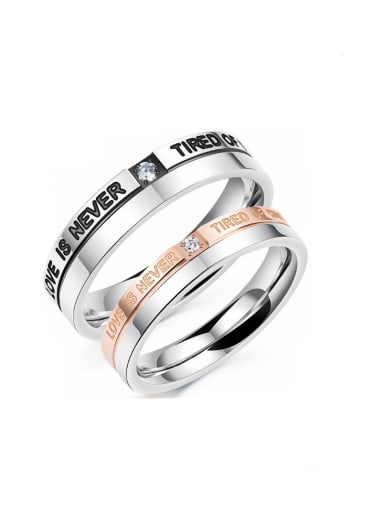 Stainless Steel With Fashion Geometric Rings