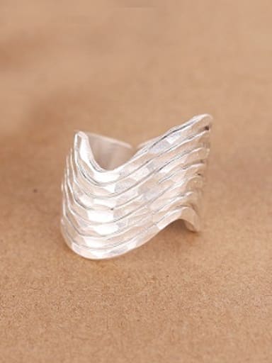 Personalized Wave Silver Handmade Ring