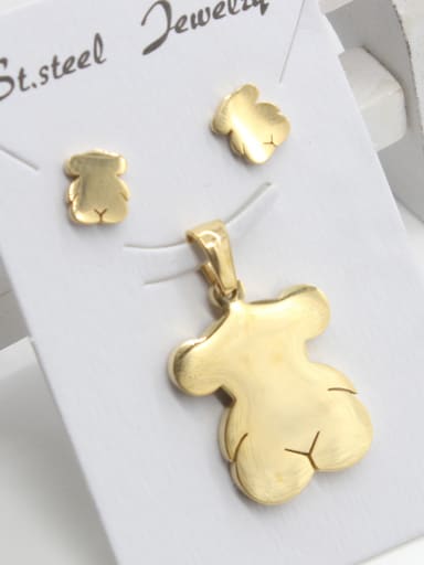 Stainless Steel Bear-shape Two Pieces Set