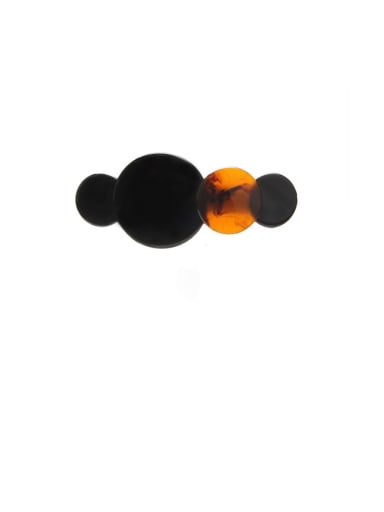 custom Alloy With Alloy +Cellulose Acetate Fashion Round Barrettes & Clips