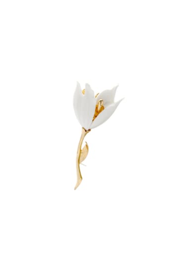 Lily Flower Creative Resin Brooch