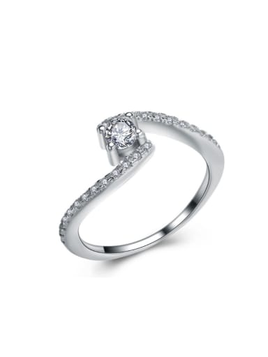 Fashion Arrow and Heart Zircon Wedding Ring