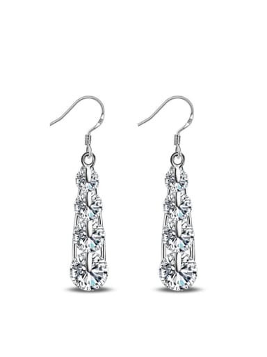AAA Zircons Exquisite Fashion Water Drop Earrings