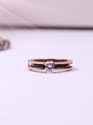 Zircons Two Pieces Combination Ring