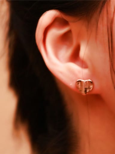Sweet Korean Heart -shape Stud Earrings