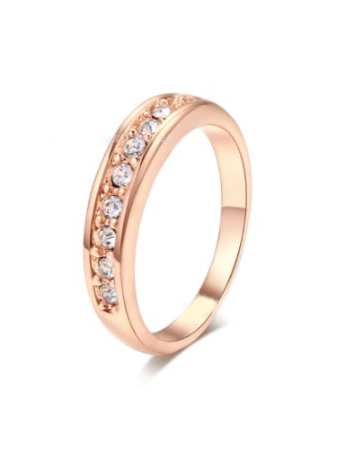 Simple Style Fashion Women Copper Ring