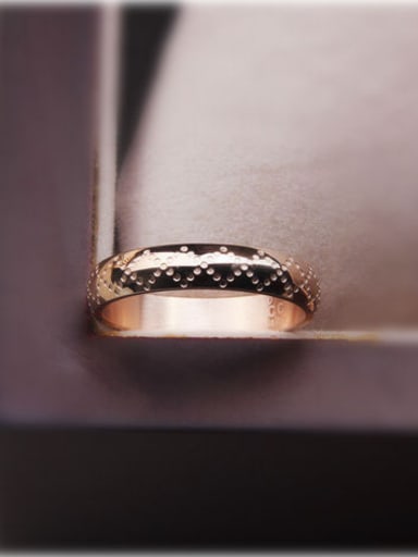 Overlapping Curve Rose Gold Plated Ring