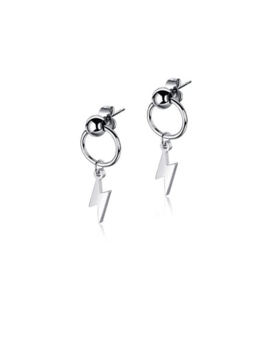 316L Surgical Steel With Platinum Plated Personality Irregular Stud Earrings