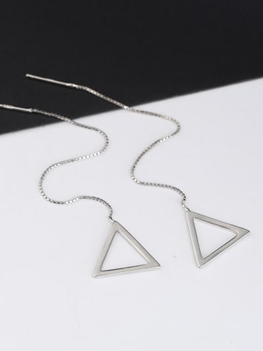Simple Hollow Triangle Line Earrings
