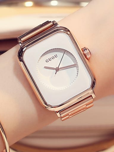 GUOU Brand Fashion Rectangle Women Watch