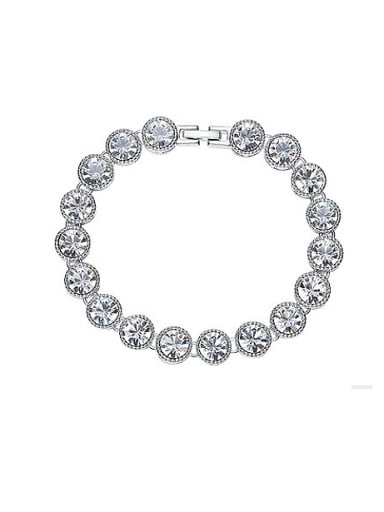 Round Shaped austrian Crystals Bracelet