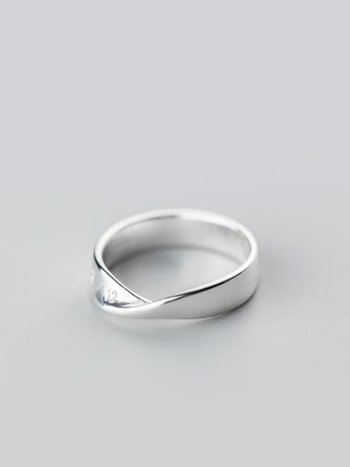 Delicate Twist Knot Shaped S925 Silver Ring