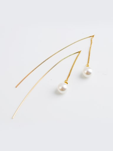 Elegant Women Freshwater Pearl Drop Earrings