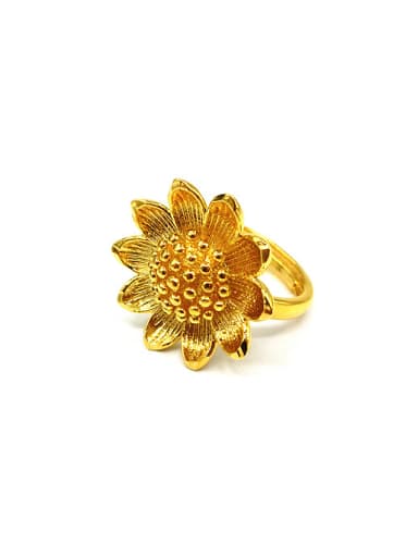 Women Delicate Sunflower Shaped Ring