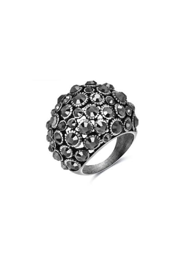 All-match Silver Plated Austria Crystal Ring