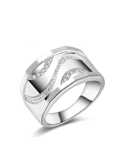 Exaggerate Fashion Silver Plated Women Men Ring
