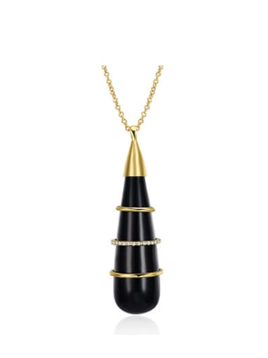 Fashion Resin Water Drop Necklace