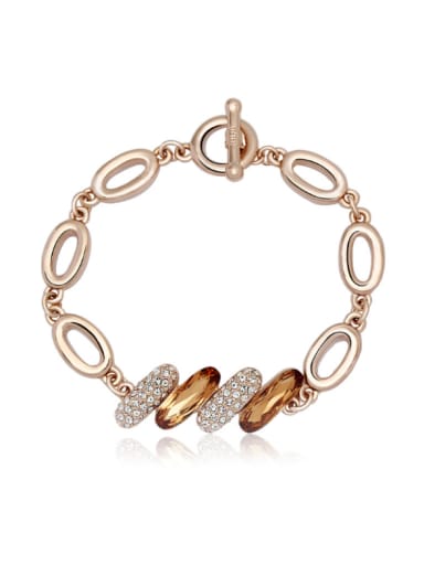Fashion Rose Gold Crystal Bracelet