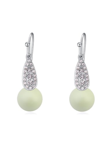 Personalized Imitation Pearls Tiny Crystals Alloy Earrings