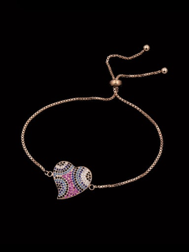 Heart-shaped Adjustable Bracelet