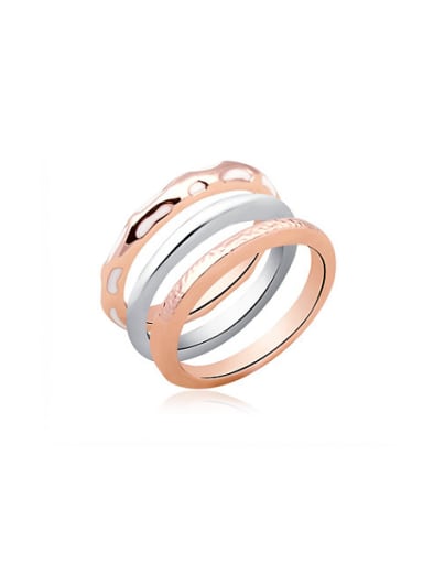 Personality Three Layer Design Women Ring