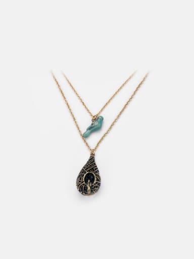 Double Layer Hollow Bird's nest Necklace