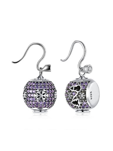 Personalized Snowflakes Zirconias Hollow Earrings