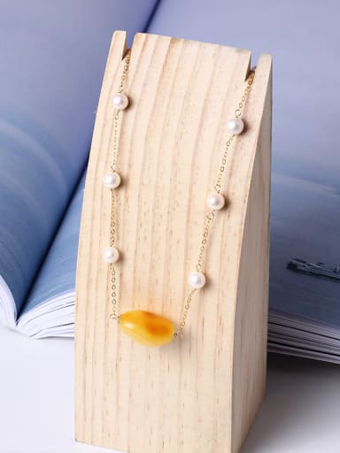 Handmade Freshwater Pearls Clavicle Necklace