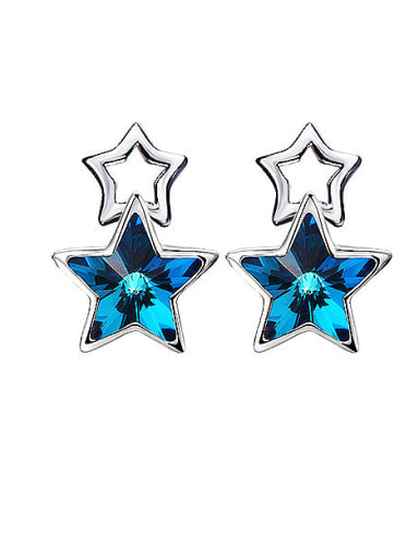 S925 Silver Star-shaped stud Earring