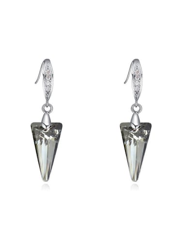 Fashion Triangle austrian Crystals Alloy Earrings