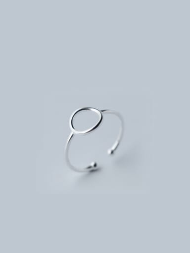 S925 Silver  Simple Circular Opening Ring