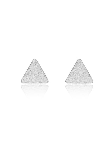 Small Simple Triangle Women Stud Earrings