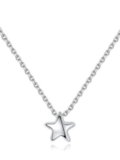 925 Sterling Silver With Simplistic Star Necklaces