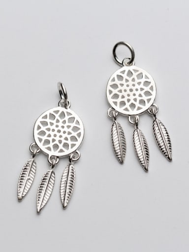 925 Sterling Silver With Antique Silver Plated Trendy Dreamnet Pendant Charms