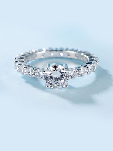 S925 Silver Platinum Plated Ring