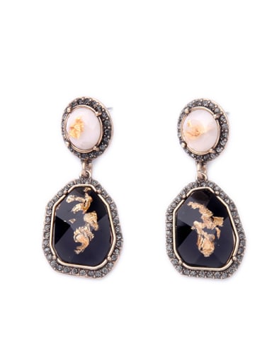 Elegant Fashion Arificial Stones Alloy drop earring