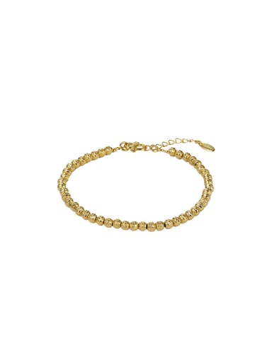 Copper Alloy 18K Gold Plated Fashion Beads Bracelet