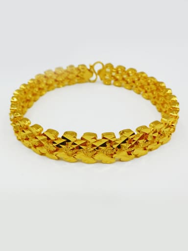 18K Gold Plated Geometric Men Bracelet