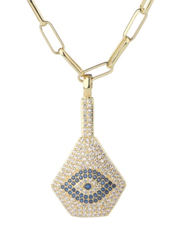 Copper With Cubic Zirconia Fashion Evil Eye Necklaces