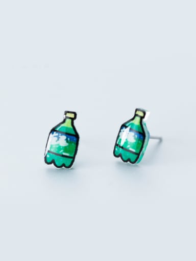 Exquisite Bottle Shaped S925 Silver Stud Earrings