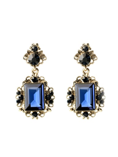 Fashion Luxury Rhinestones Alloy Drop Chandelier earring